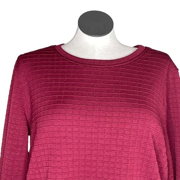 Eloquii NWT textured casual sweatshirt blouse top women's plus size 22/24 - Picture 5 of 7